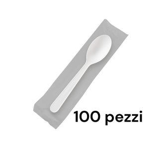 100 Cucchiaini in cpla imbustati singolarmente