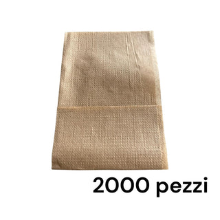 2000 Tovaglioli Bar Avana 17x17 cm Monouso
