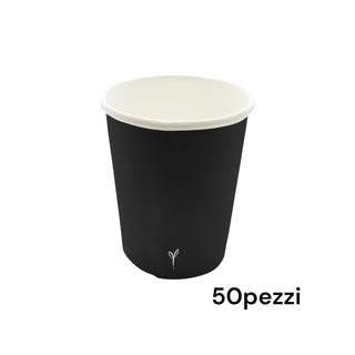 50 Bicchieri cartoncino neri -Photoroom
