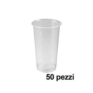 50 Bicchieri Tumbler trasparenti diametro 78 mm 350 ml in pet