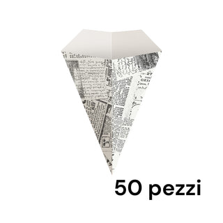 50 Coni in cartoncino stampato