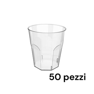 50 Bicchierini Shot Trasparenti in Plastica 30 cc