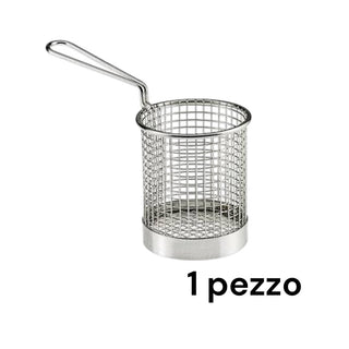Mini cestello per fritti in acciaio rotondo Ø9x10,5