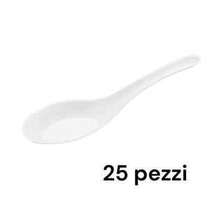 25 Finger Food a Cucchiaino in Polpa di Cellulosa Compostabile 14,3 cm