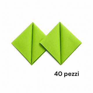 40 Tovaglioli verde lime 38X38 punta punta