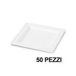 50 Piatti Quadrati In Polpa Di Cellulosa - 16x16 Cm | Biodegradabili, Compostabili, Per Microonde - Foto 8