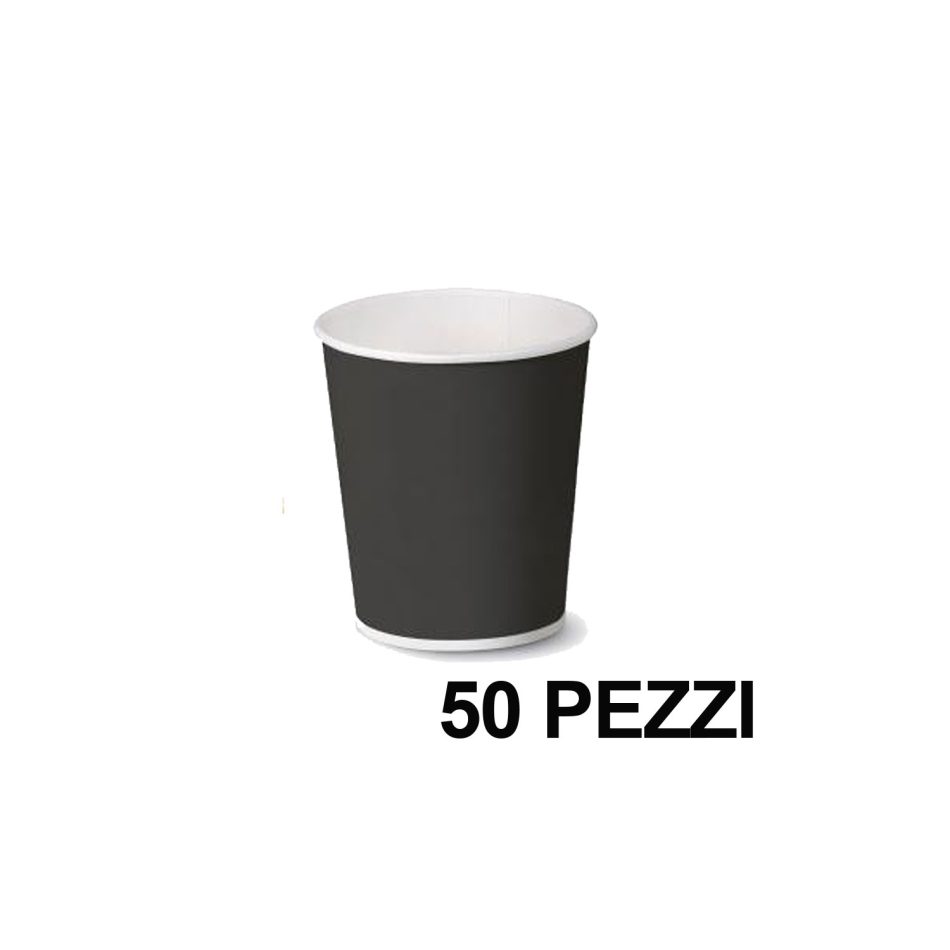 500 Bicchieri Di Carta 75ml Neri - Per Caffè, Bevande Calde/Fredde, 100% Riciclabili, Per Eventi - Foto 9