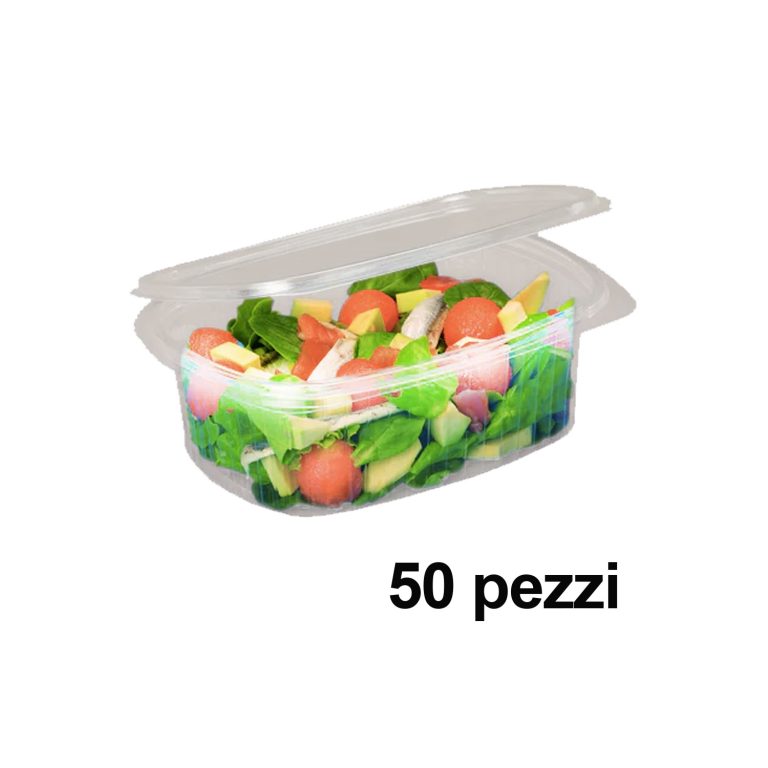 Contenitori Per Alimenti In Plastica 500cc - Confezione Da 50 Con Adesivi Bon Appetit - Foto 9