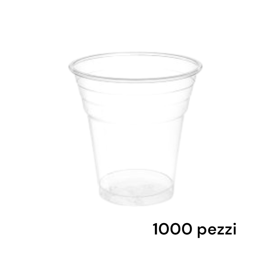 1000 Bicchieri 200 cc Trasparenti Pla Bio