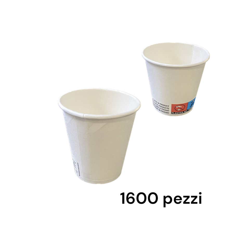 1600 Bicchieri di carta bianchi 90 ml/3 oz