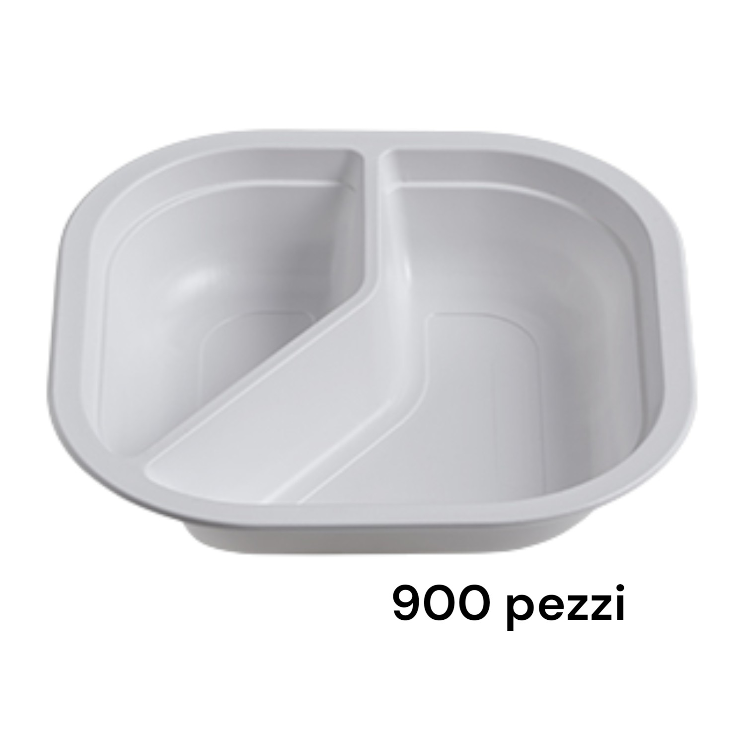 900 Piatti biscomparto polipropilene termosaldabili 18x18