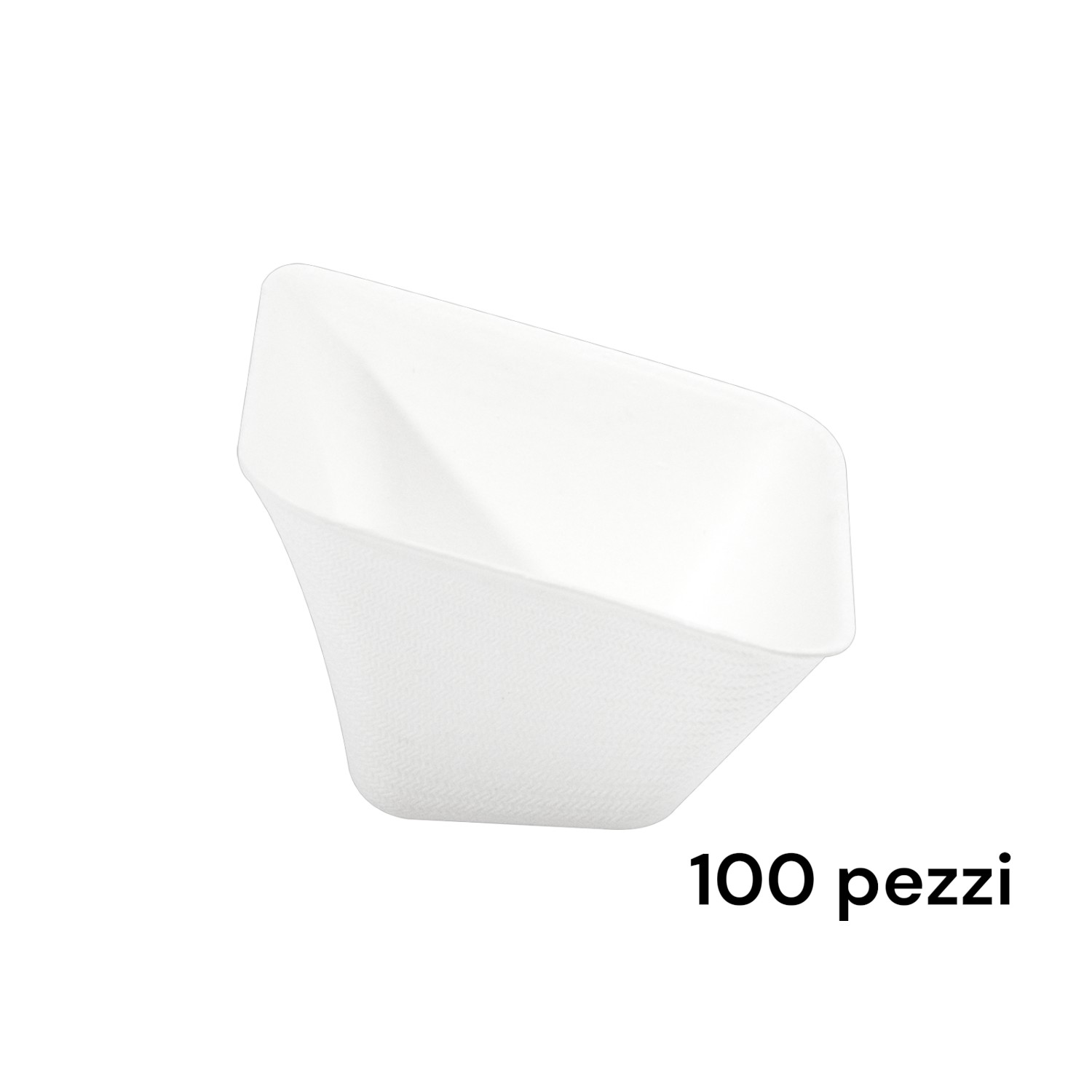 100 Coppette Finger in Polpa di Cellulosa 6,5x6,5 cm