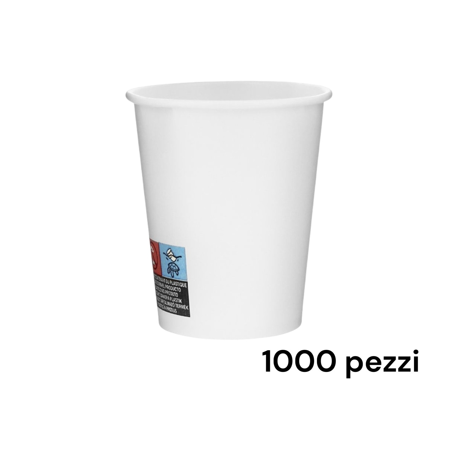1000 Bicchieri Monouso in Cartoncino 8oz / 240 cc