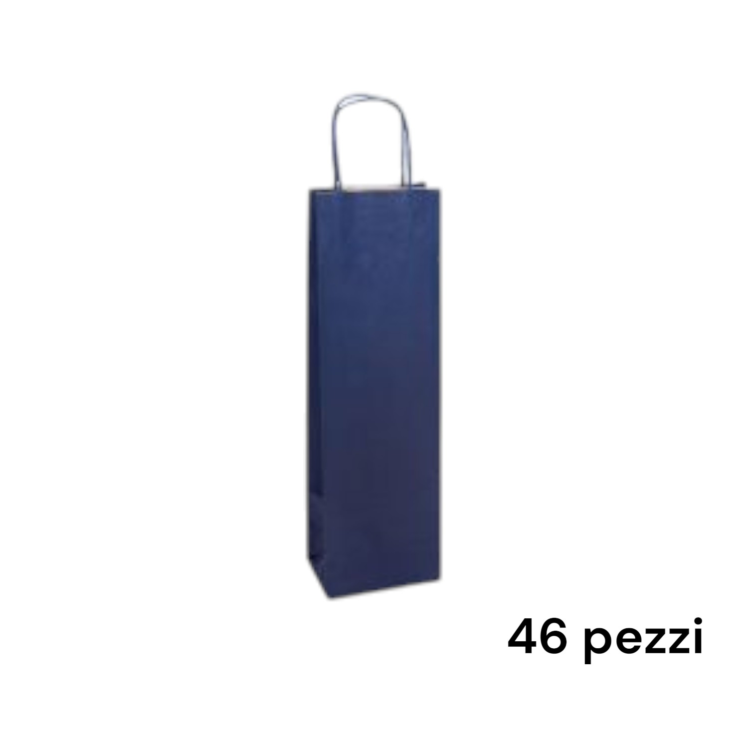 46 Buste blu in carta portabottiglie